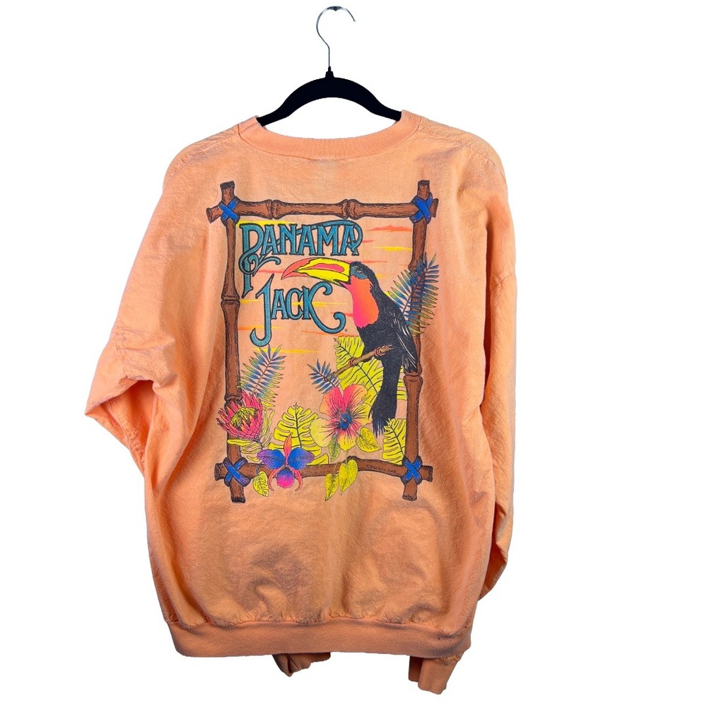 90s Panama Jack Toucan Sweatshirt Unisex XL Beachy Grunge